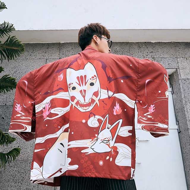 Kitsune Kimono Cardigan