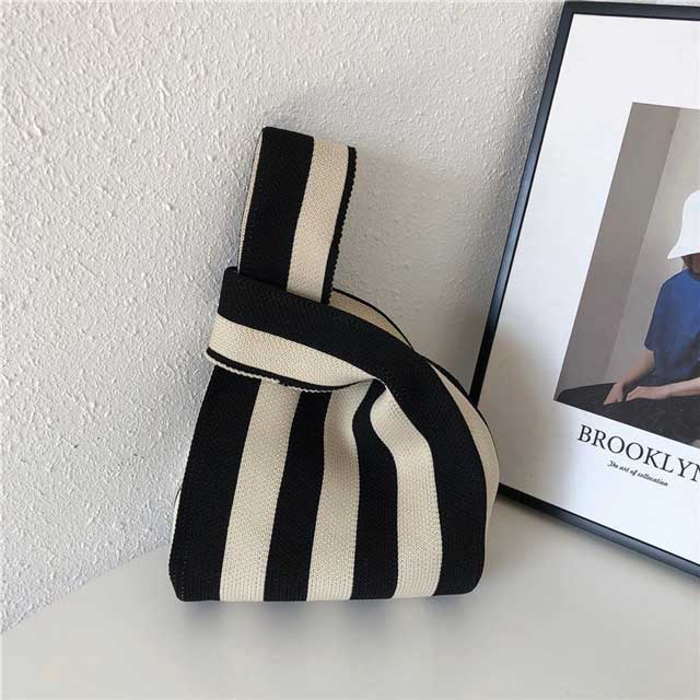 Stripe Knot Bag