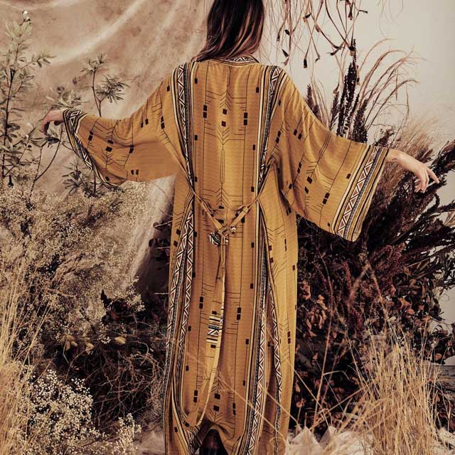 Long Boho Kimono