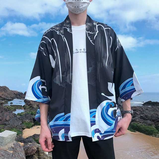 Ocean Waves Anime Jacket