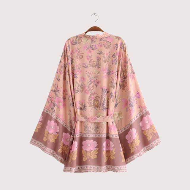 Pink Kimono Robe