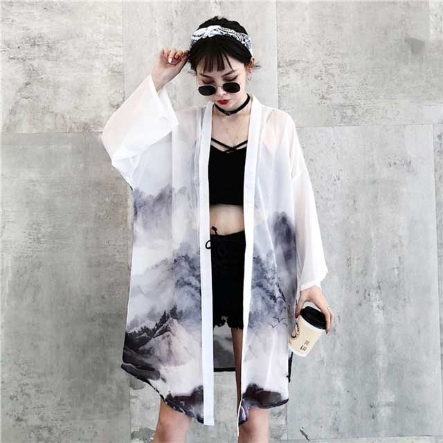 Sheer Kimono Cardigan