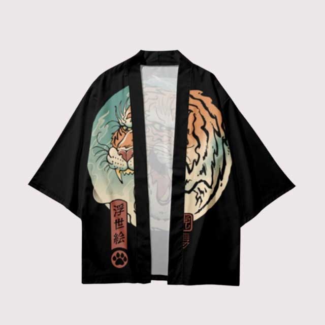 Tiger Print Kimono