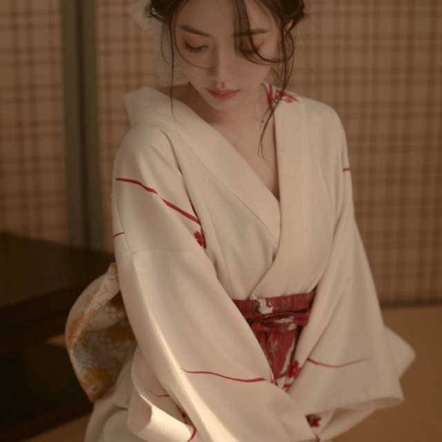 Japanese White Kimono