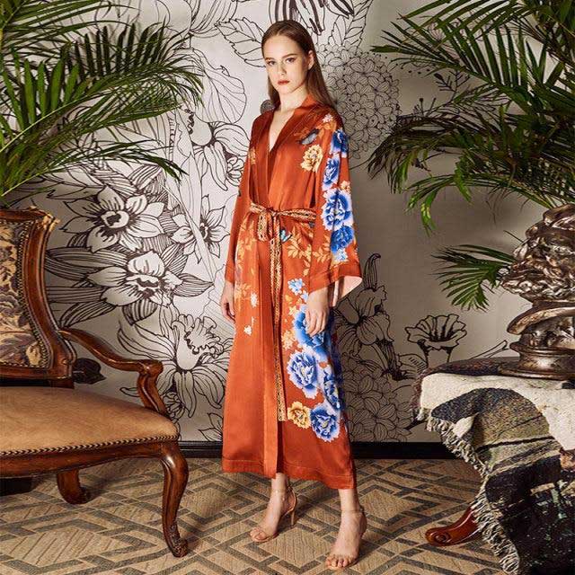 Women's Silk Kimono Robe