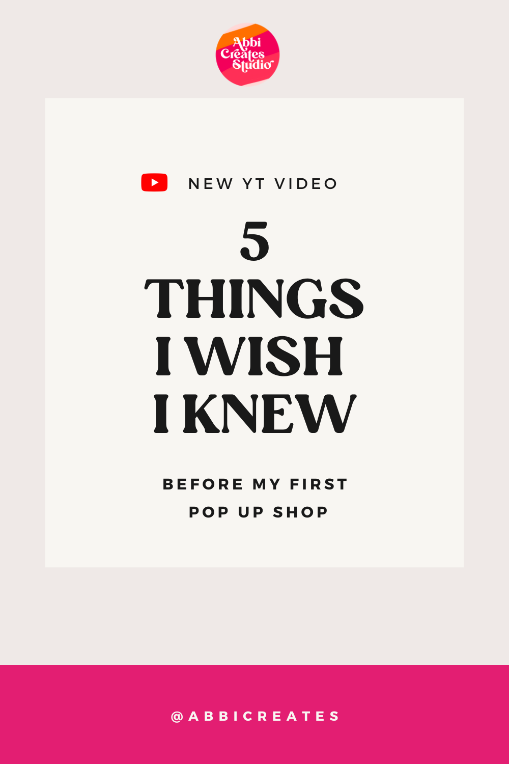 5 things i wish i knew before my first pop up shop 