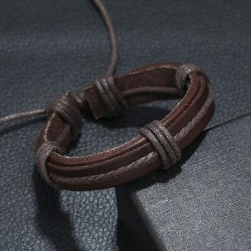 woody-brown-leather-bracelet