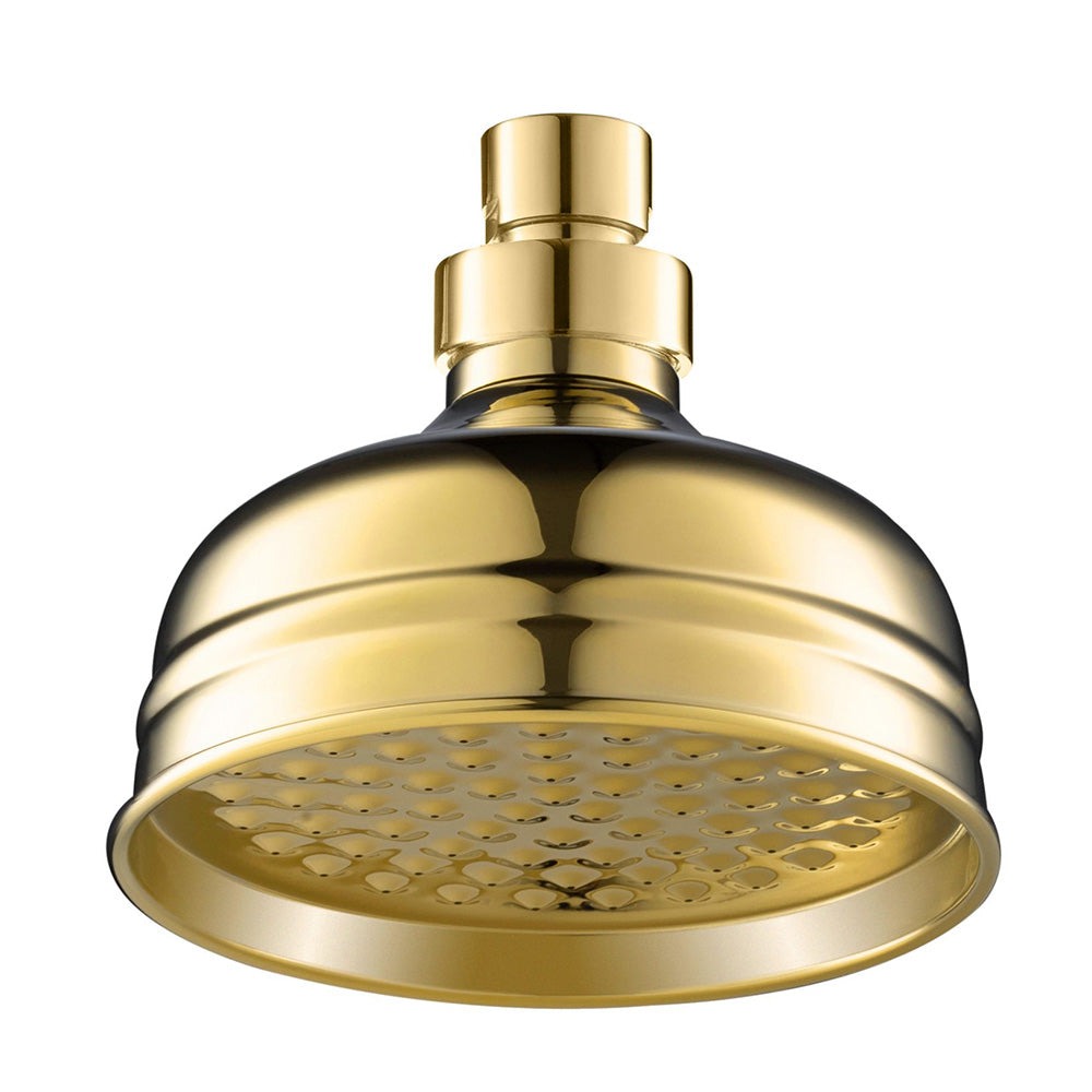 Victorian Gold Shower Head - 125mm, 200mm