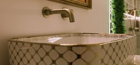 gold bath tap