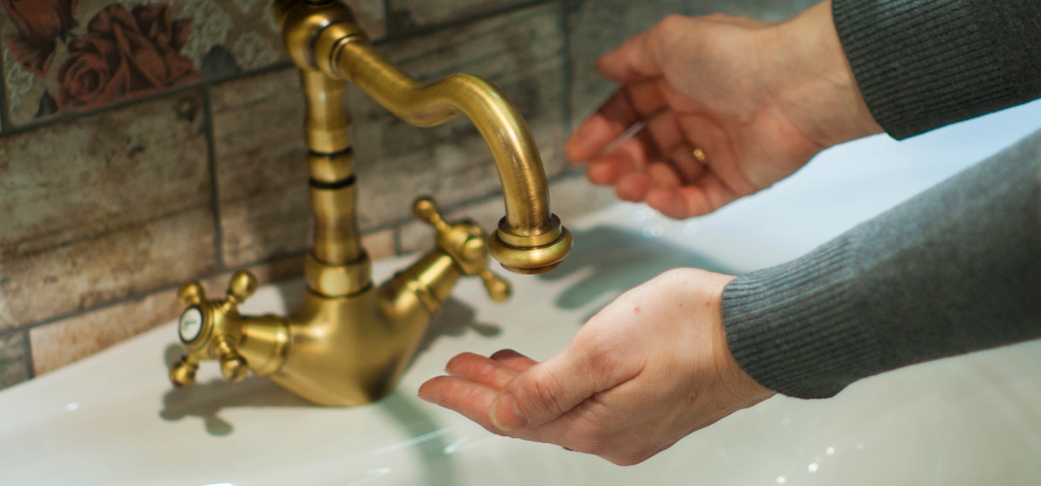 leaky gold kitchen tap