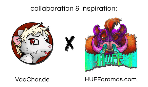 VaaChar & HUFF Aromas Colaboration Logo