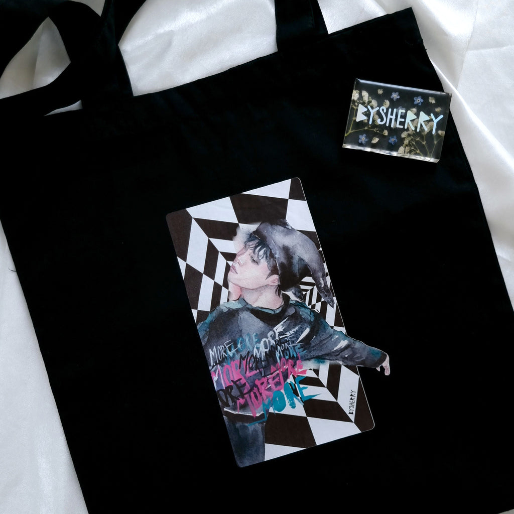 BTS Tumblrcore Organic Black Tote Bag