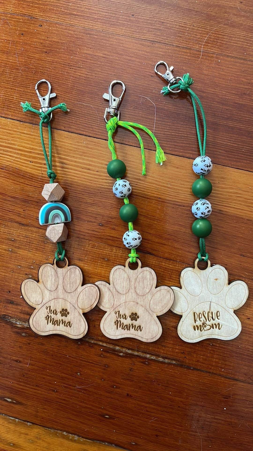 Paw Custom Keychain