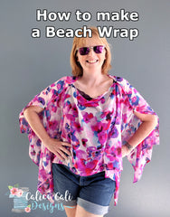 easily sew a beach wrap. 