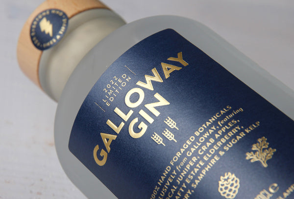 Last year's Galloway Gin 2022 - Each year the packaging colour changes