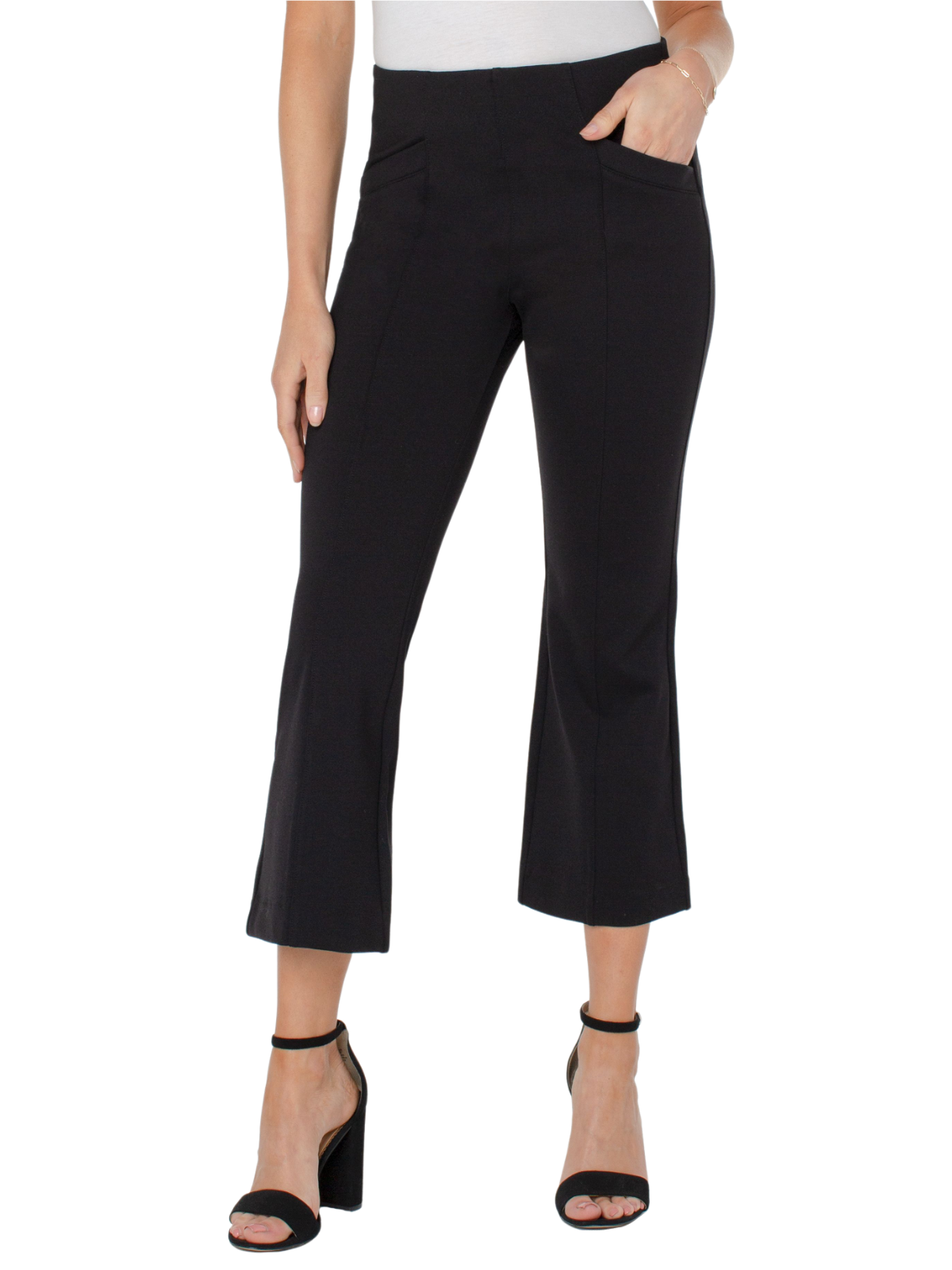 ATM Ponte Kick Flare Pant Navy