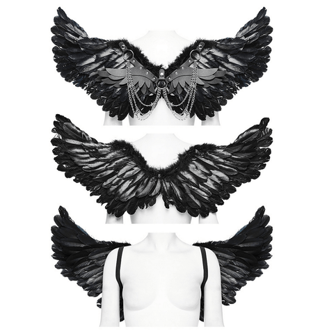 Fashionable Dark Angel Wings Featuring Adjustable Straps.