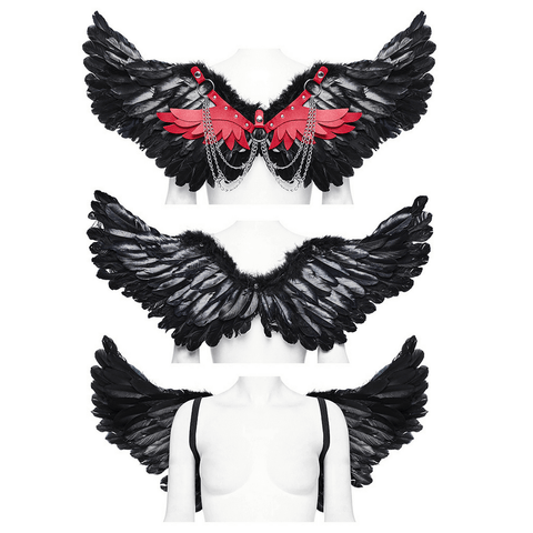 Awaken Your Inner Demon with Black Raven Wings.