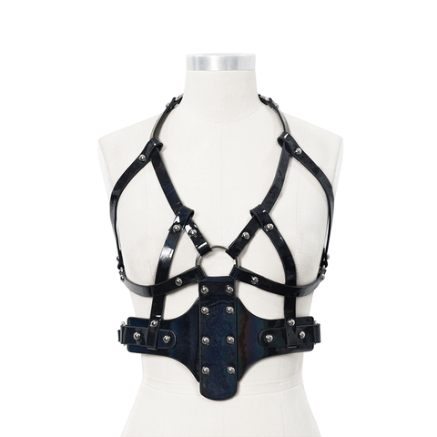 Adjustable Gothic-inspired Women's Body Harness.
