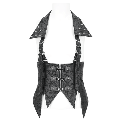 Gothic Style with Unique Design: Women's Lace-Up Waistcoat.