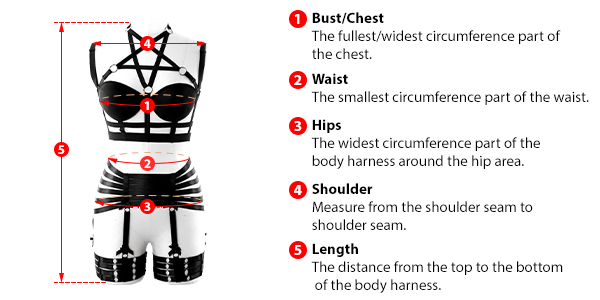 how to measure body harness size