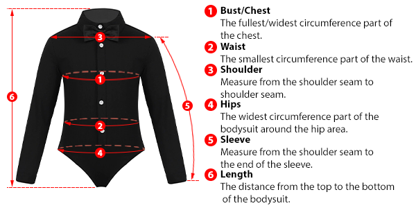 how to measure male jumpsuit/bodysuit size
