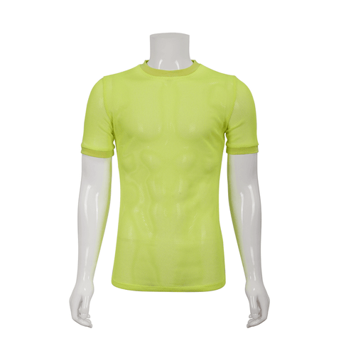 Green Mesh Short-Sleeve Top / Alternative Fashion Wear.