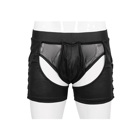 Black Sheer Underwear for Men / Elastic Alternative Fabric.