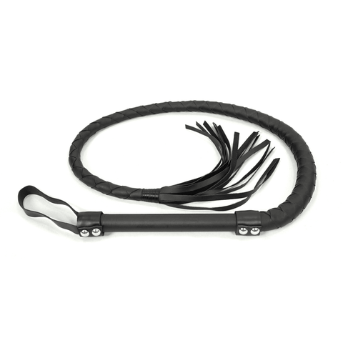 Faux Leather Black Whip - BDSM Alternative Gear.