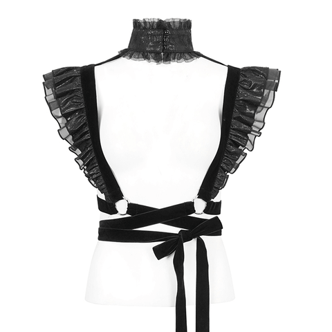 Gothic Chic Velvet Harness Combines Elegance and Style.