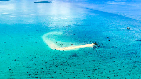 Aerial view of the phantom island