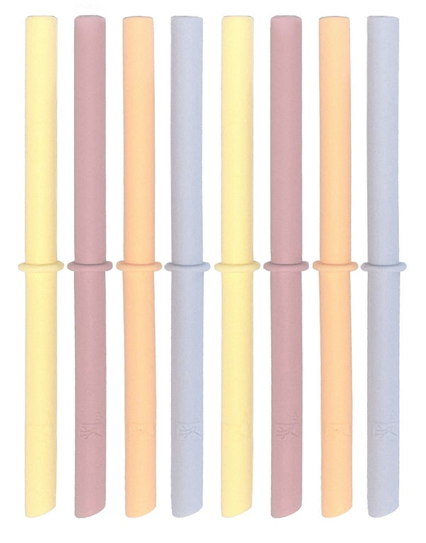 Silicone Straws with Stoppers, 6.29/16cm Length, 8oz & 10oz Jars