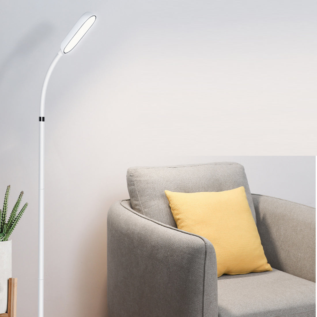 lumos led floor lamp rechargeable battery operated dimmable reading light