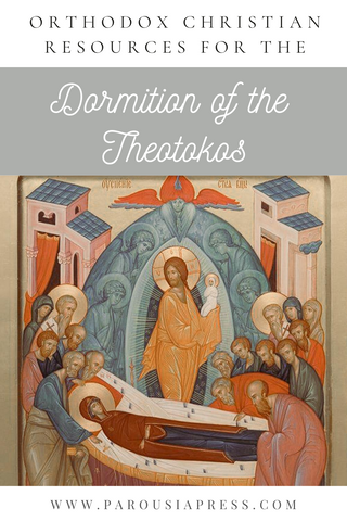 Orthodox icon of the Dormition of the Theotokos