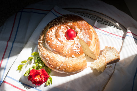 Greek Tsoureki bread