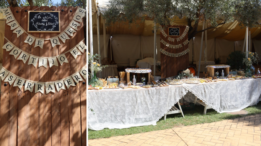 mesa de quesos para bodas