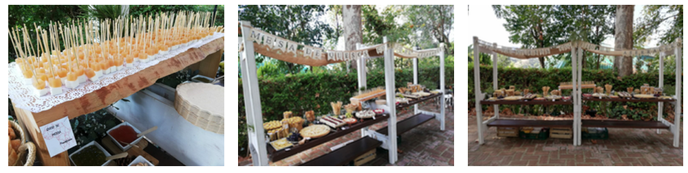 Hacienda el Álamo de Málaga mesa de quesos boda