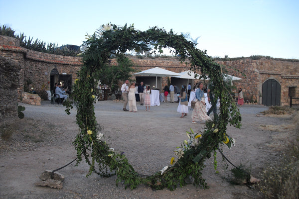 Una mesa de quesos Boho-Chic para la boda de David y Neus.