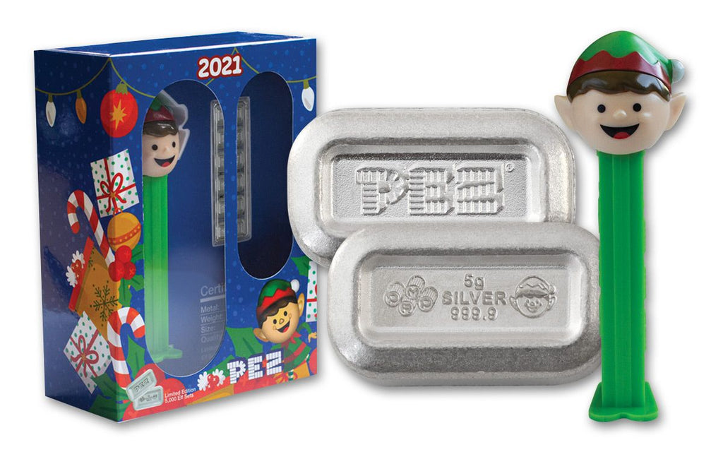 Austria 2020 PEZ® Gift Set Gingerbread Dispenser with 5g Silver