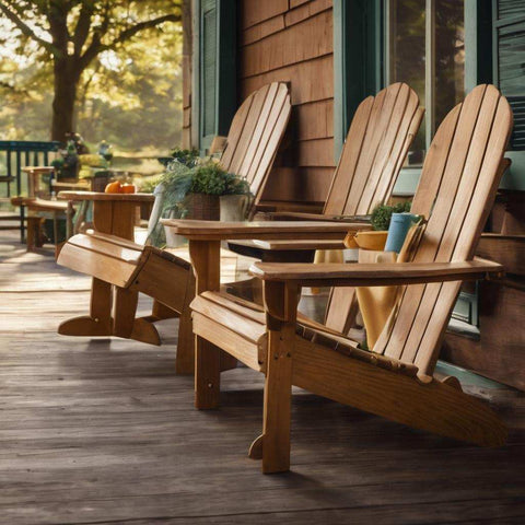 Adirondack Chairs By the Front Porch
