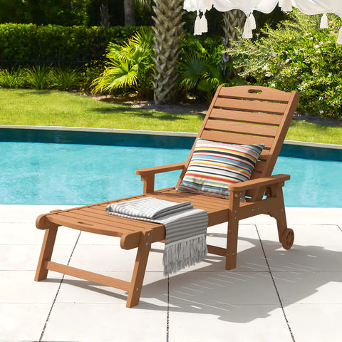 Adirondack Lounge Chairs Chaise Lounge Chair for Poolside