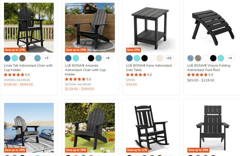 Buy Black Adirondack Chairs