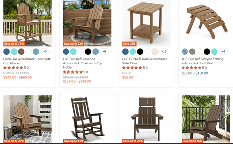 Buy Brown Adirondack Chairs