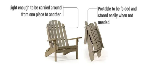 Folding or Compact Adirondack Chairs