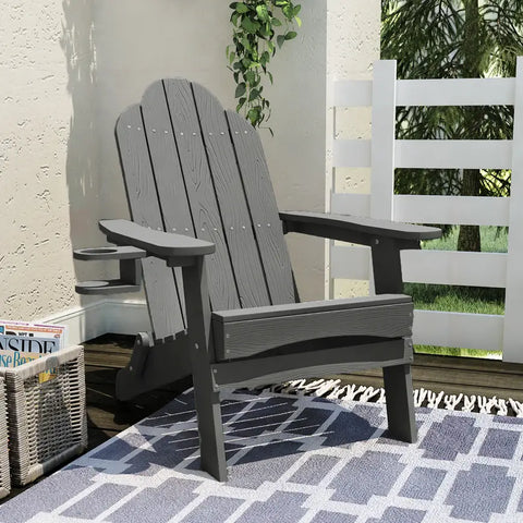 Miranda Foldable Adirondack Chair with Cup Holder