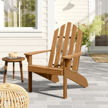Natural Wood Finishes Adirondack Chair