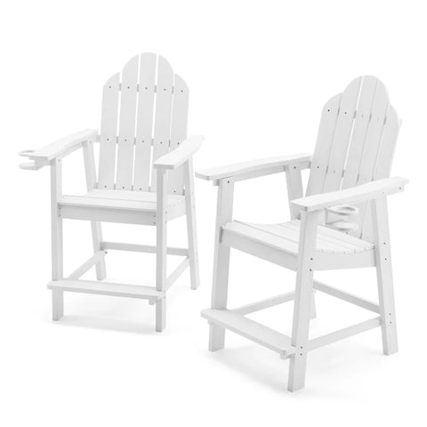 White is a classic and timeless color option for front porch furniture