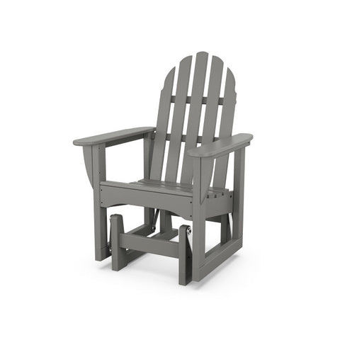 grey Classic Adirondack Glider Chair
