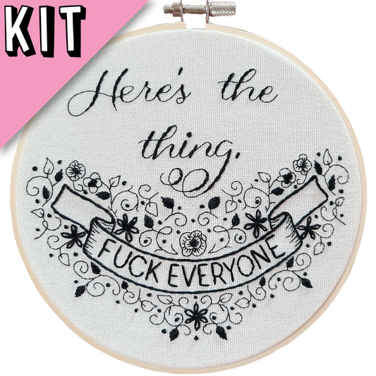 5 Fuck Off Embroidery Kit - Beginner – Pretty Rude Embroidery