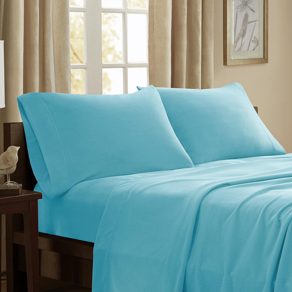 100% Polyester Knitted Micro Fleece Solid Sheet Set,PC20-003 - Ecart